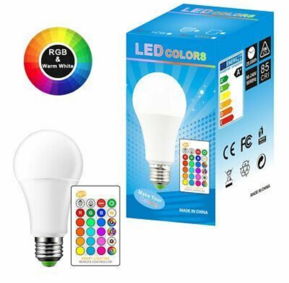 لمبه ذكية ب ١٦ لون ولون ابيض بريمونت تحكم عن بعد وتحكم بقوة الضوء والألوان