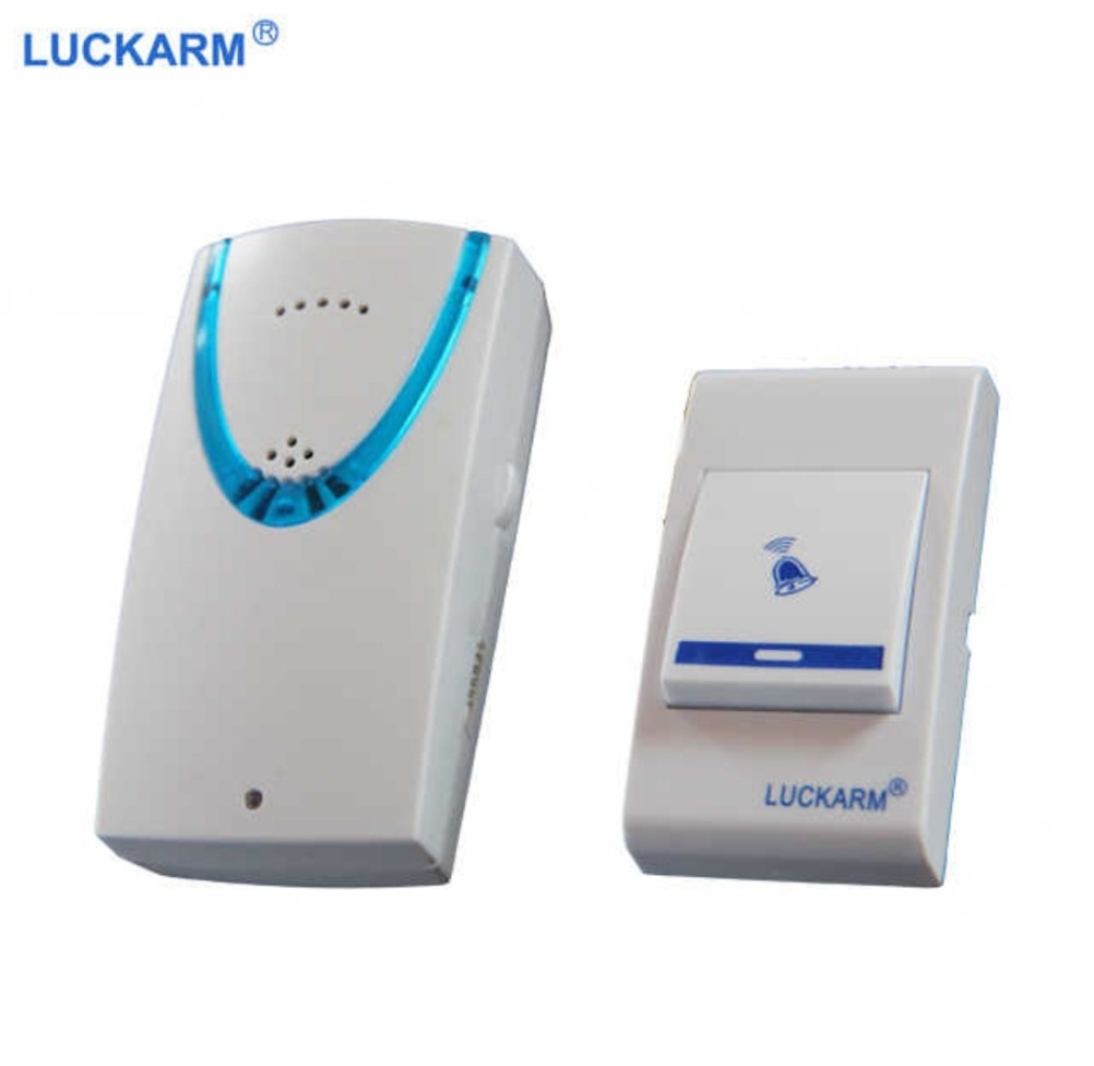 الجرس الاسلكي بدون اسلاك او مسامير بالبطاريات العاديه وب / 16 نغمه وحتى مسافة 100م